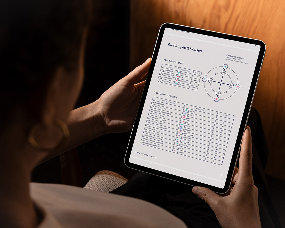 Your Map of Potentials displayed on a tablet.